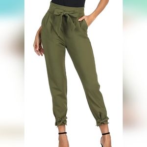 Grace Karin Army Green High waist Pencil Pants